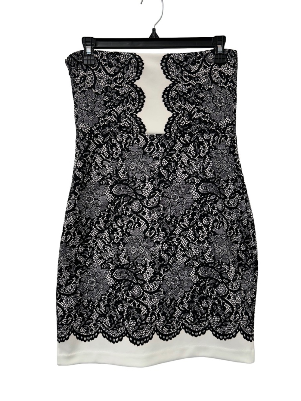 Express Black Lace with Cream Lining Dress